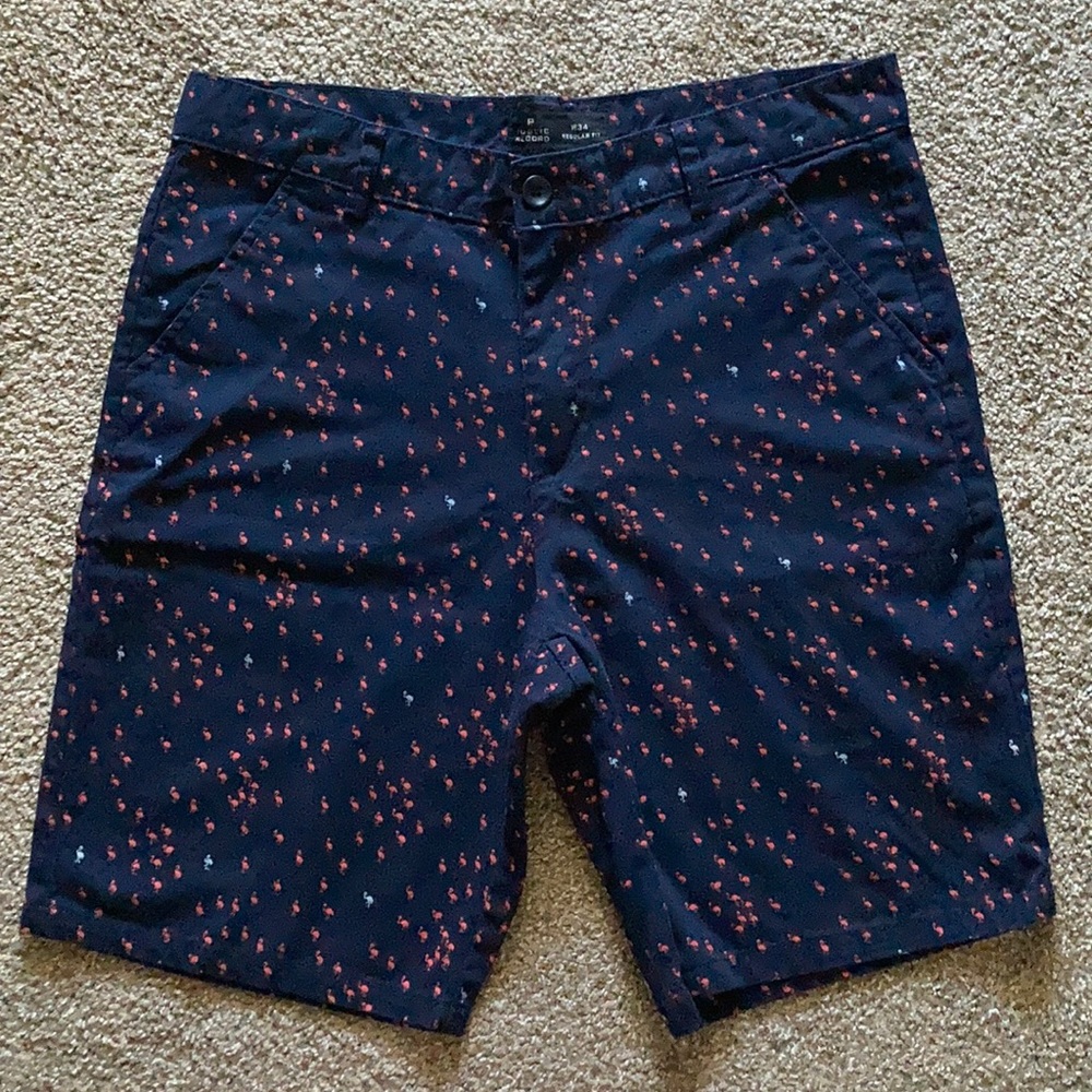 Public Record flamingo print shorts 🦩 size 34